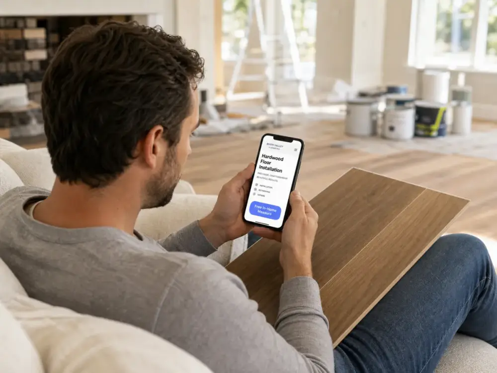 Flooring website: search moment