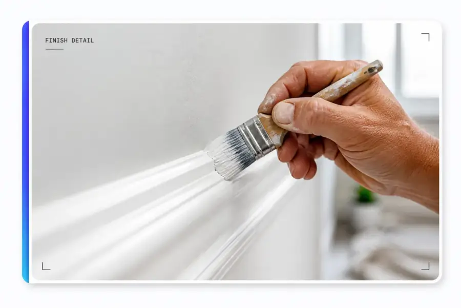 Painting website: the finish
