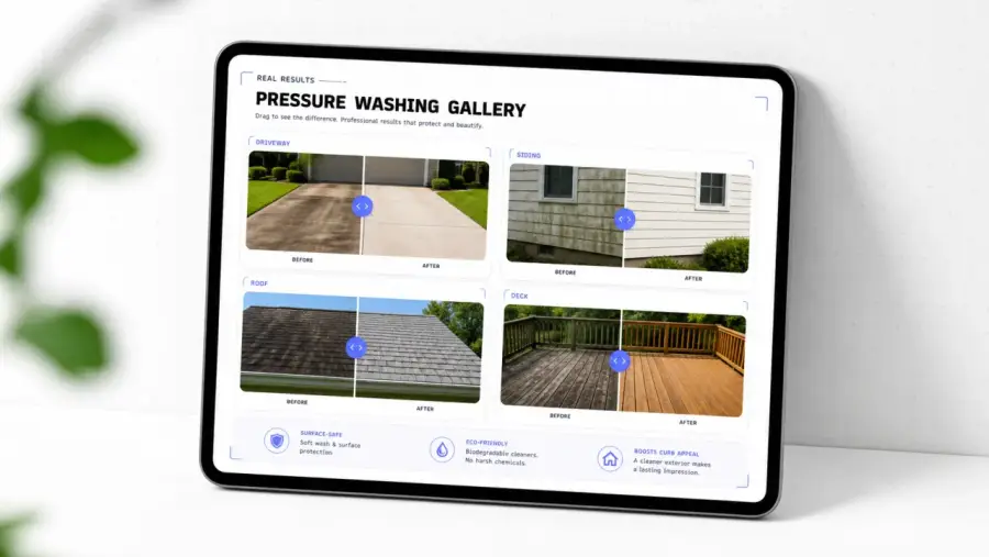 Pressure washing website: gallery
