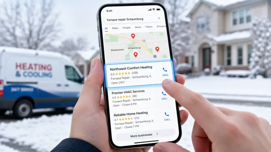 Local pack for a Chicago local business website