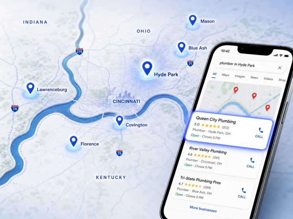 Local search for a Cincinnati local business website