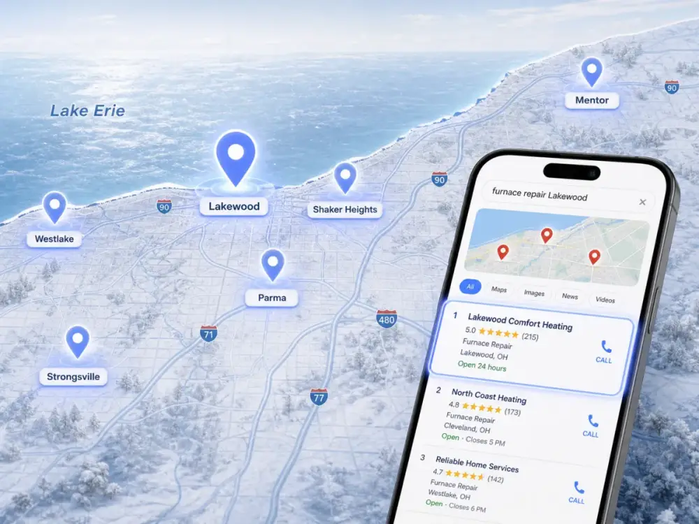 Local search for a Cleveland local business website