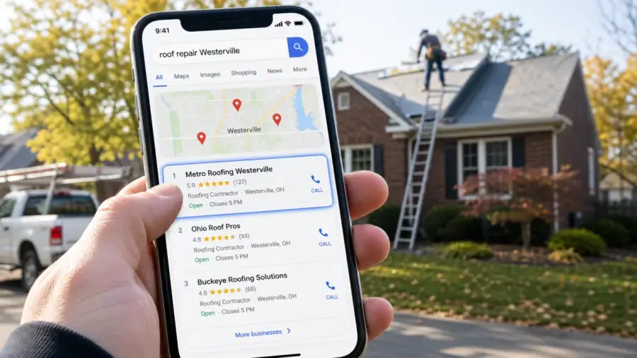 Local pack for a Columbus local business website