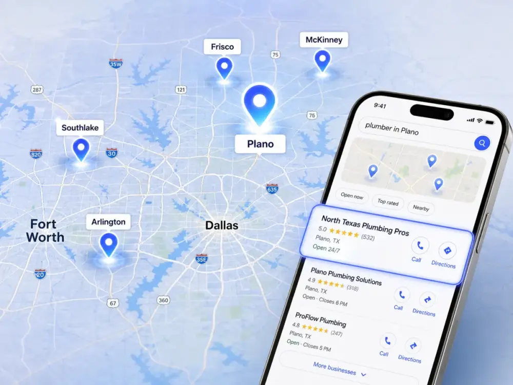 Local search for a Dallas local business website