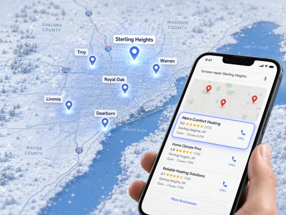 Local search for a Detroit local business website