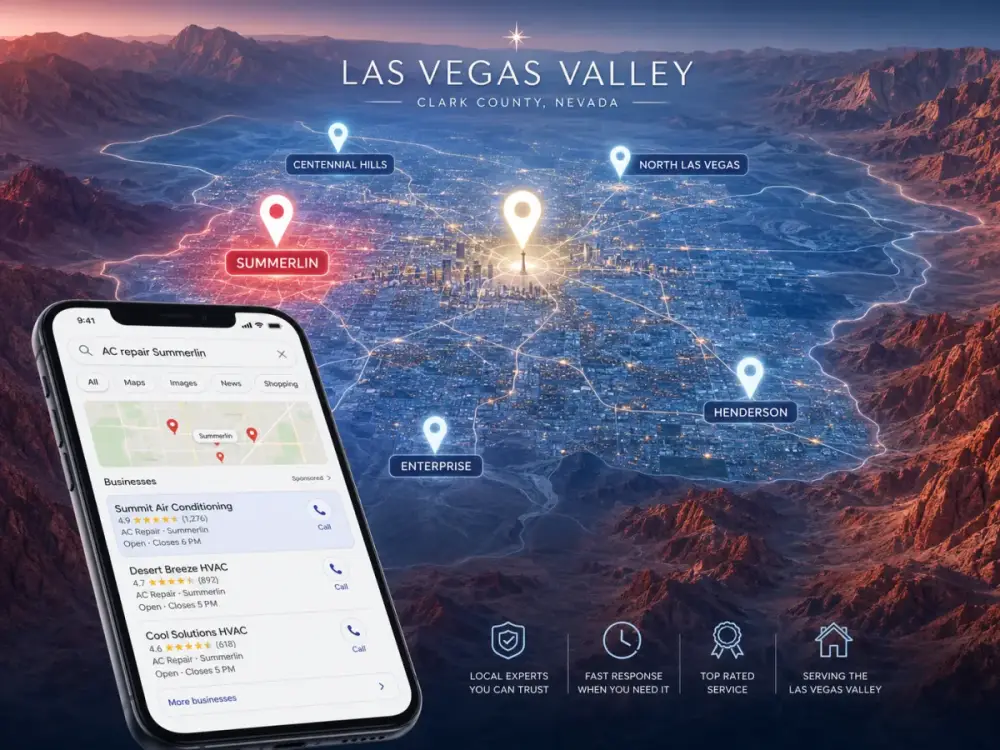 Local search for a Las Vegas local business website
