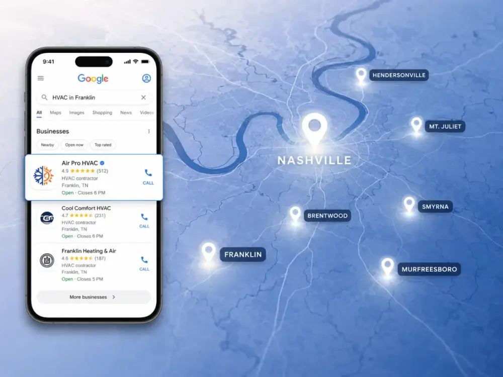 Local search for a Nashville local business website