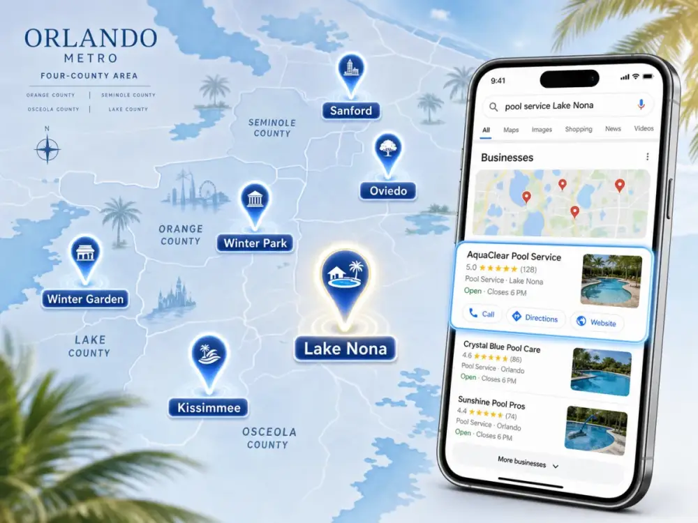 Local search for a Orlando local business website