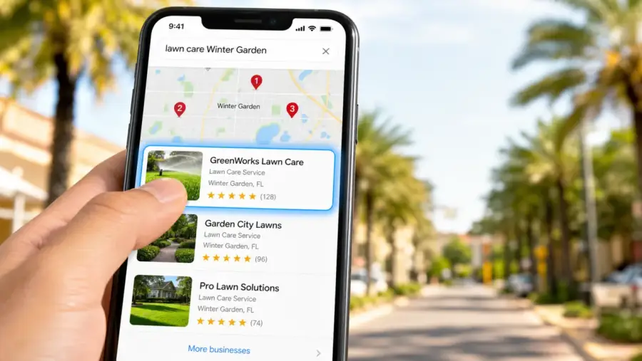 Local pack for a Orlando local business website
