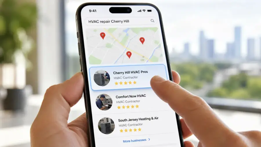 Local pack for a Philadelphia local business website