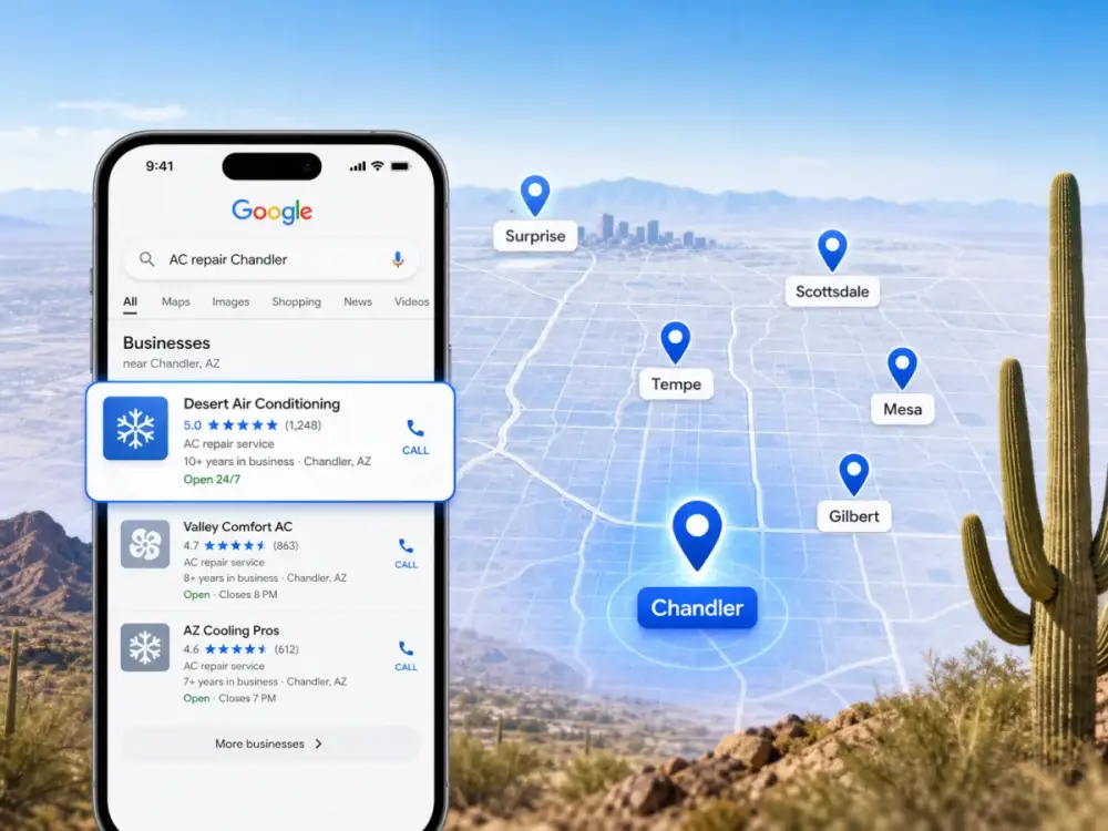 Local search for a Phoenix local business website