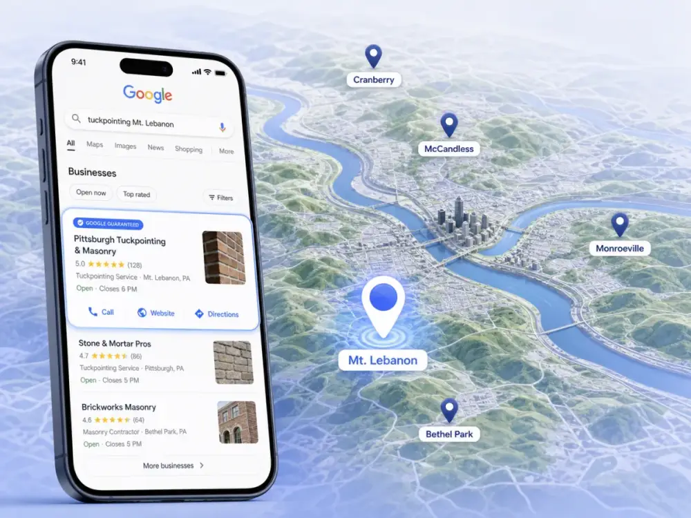 Local search for a Pittsburgh local business website