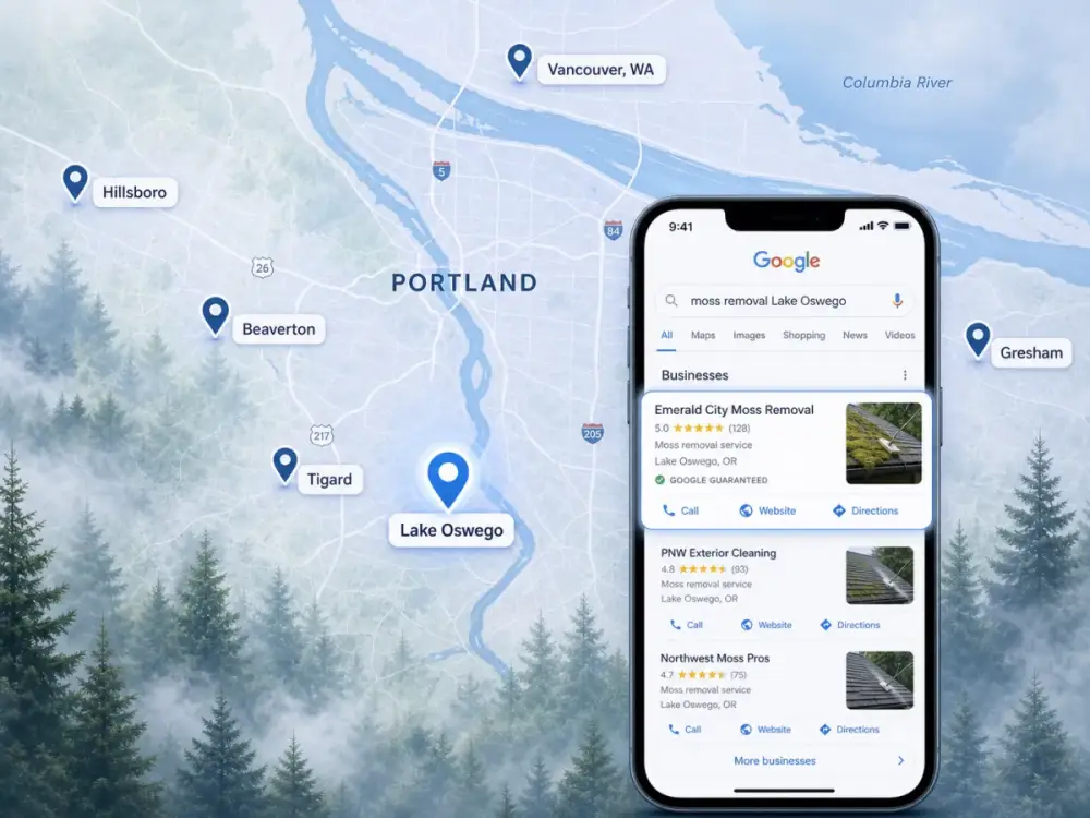 Local search for a Portland local business website
