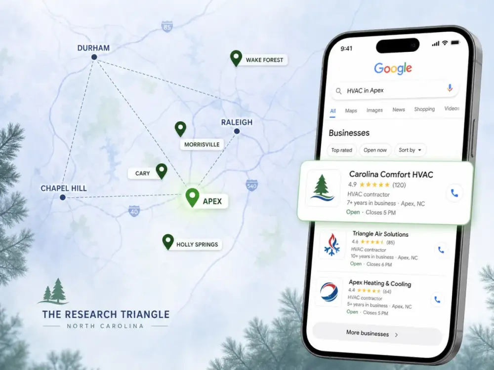Local search for a Raleigh local business website