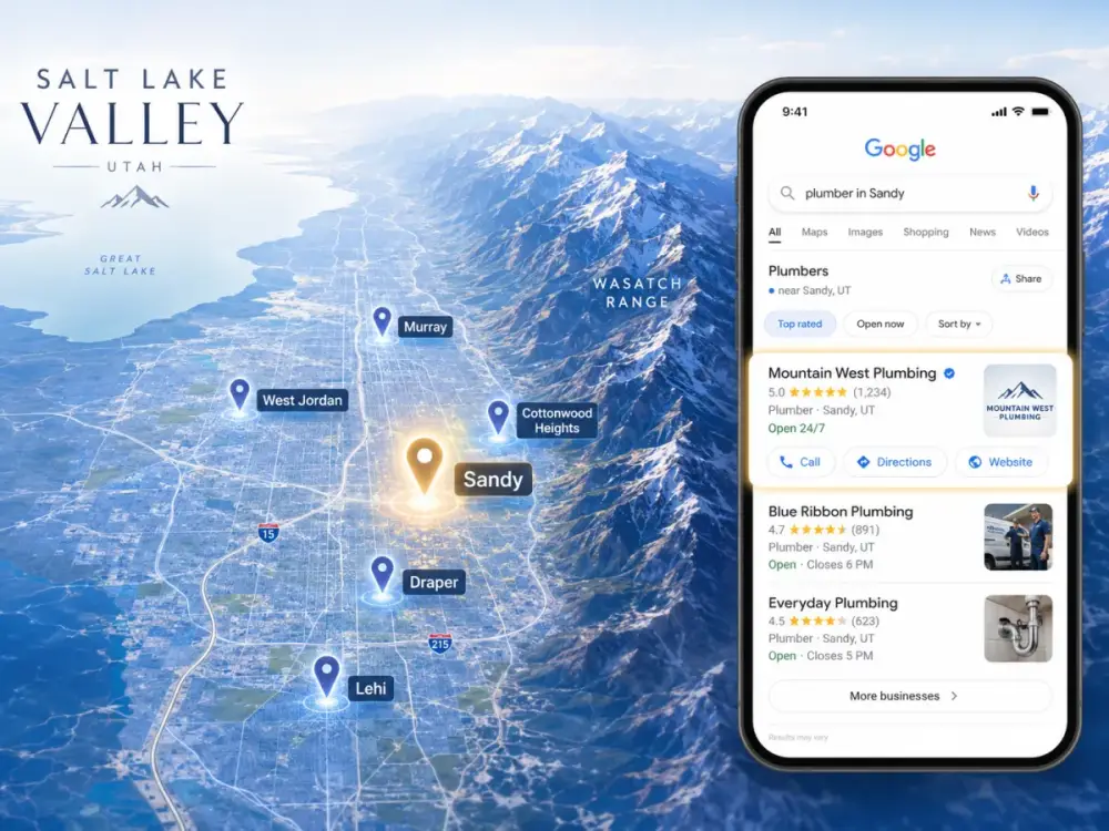 Local search for a Salt Lake City local business website