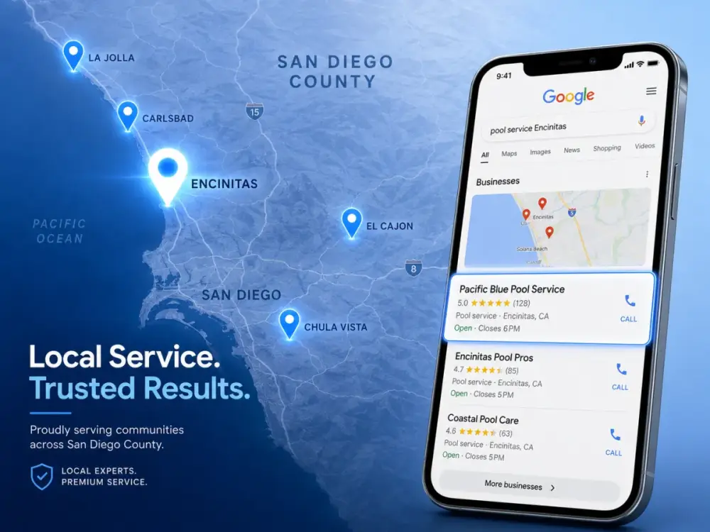 Local search for a San Diego local business website
