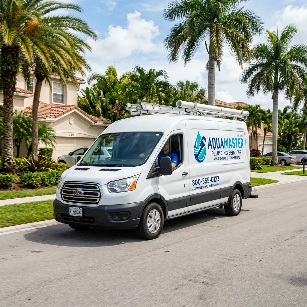 Sample Plumbing service truck