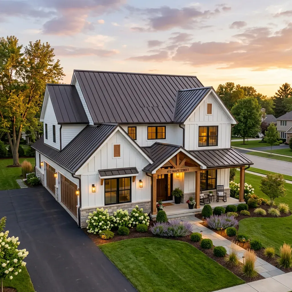 Standing seam metal roof